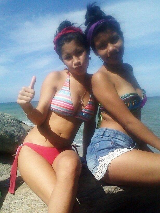 Free porn pics of Hot latina teens at beach & pools 13 of 24 pics