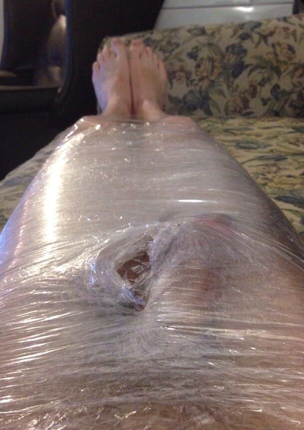Free porn pics of Male saran wrapped 4 of 6 pics