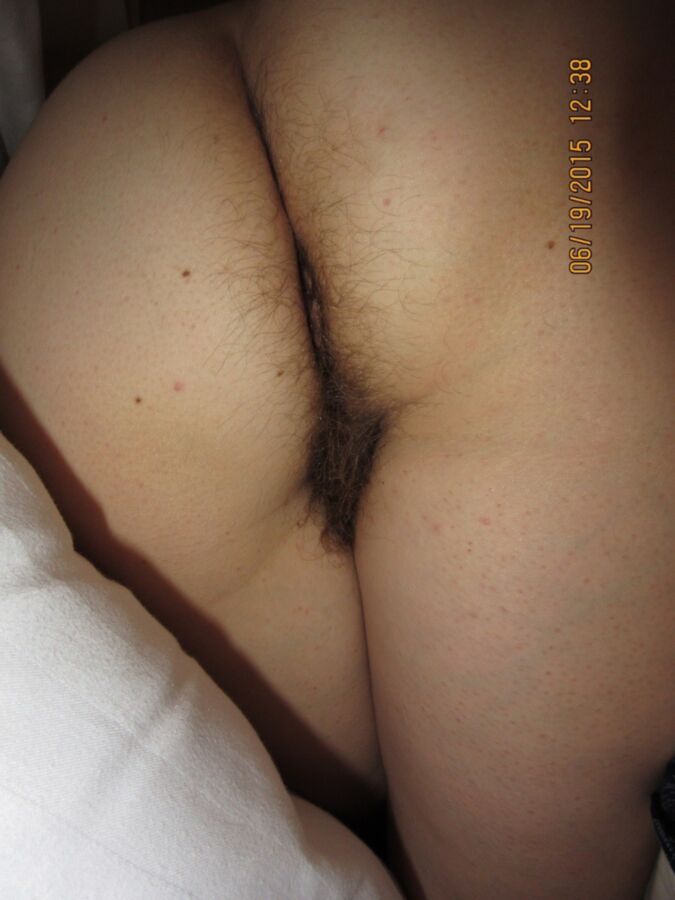 Free porn pics of My wifes hairy ass. 1 of 12 pics
