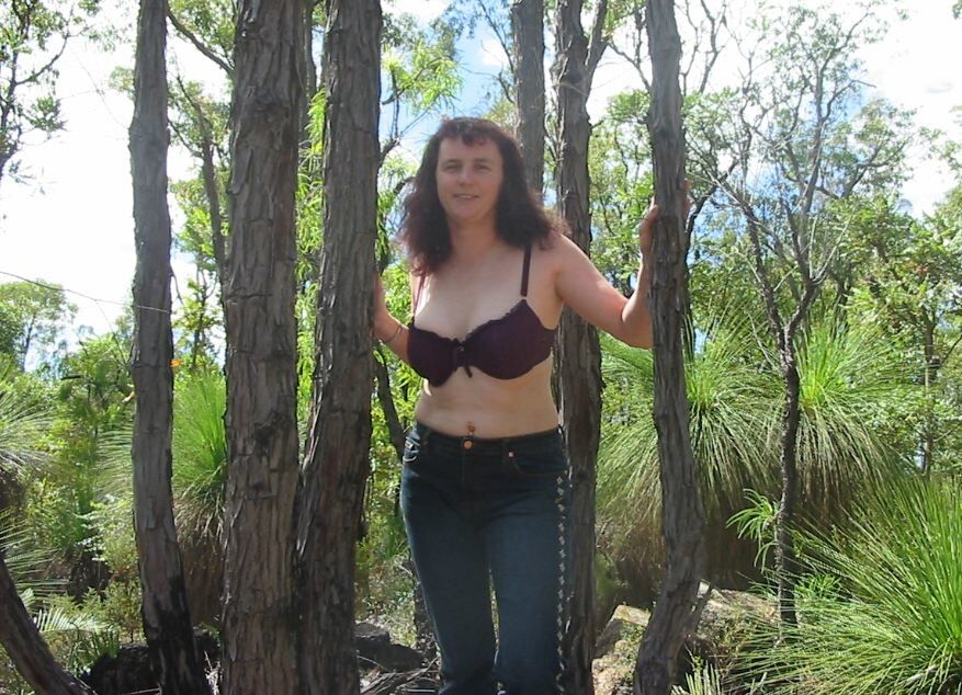 Free porn pics of Michelle in lingerie and nude in bush park 6 of 11 pics