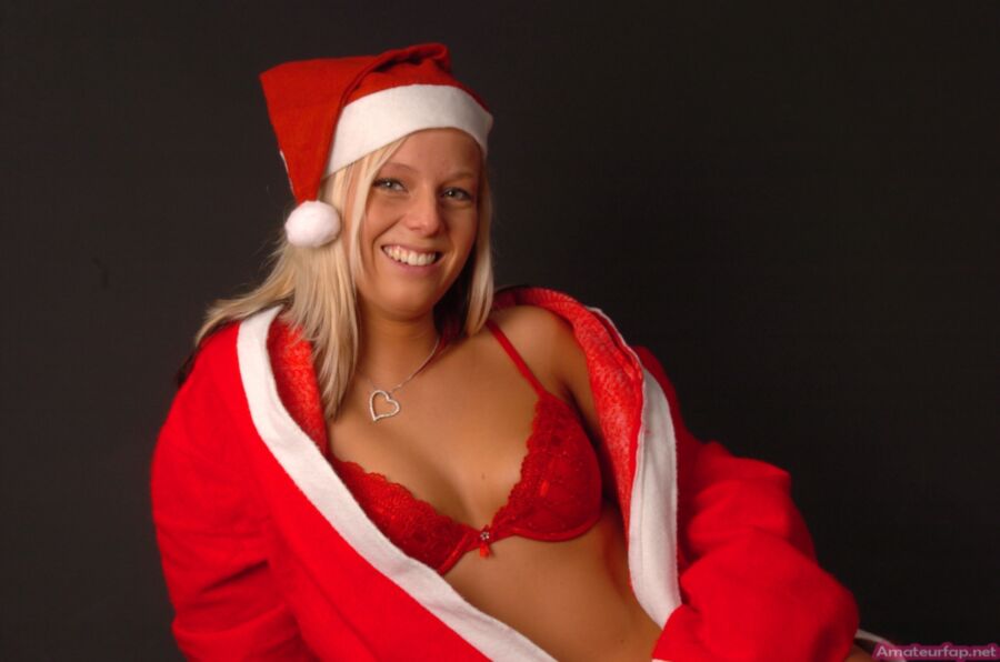 Free porn pics of Hot Christmas Photo Shoot  Of A Big Titted Blonde 2 of 40 pics