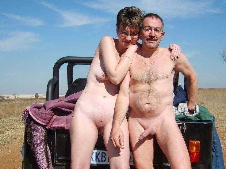 Free porn pics of Senior naked couple outdoor. 16 of 80 pics
