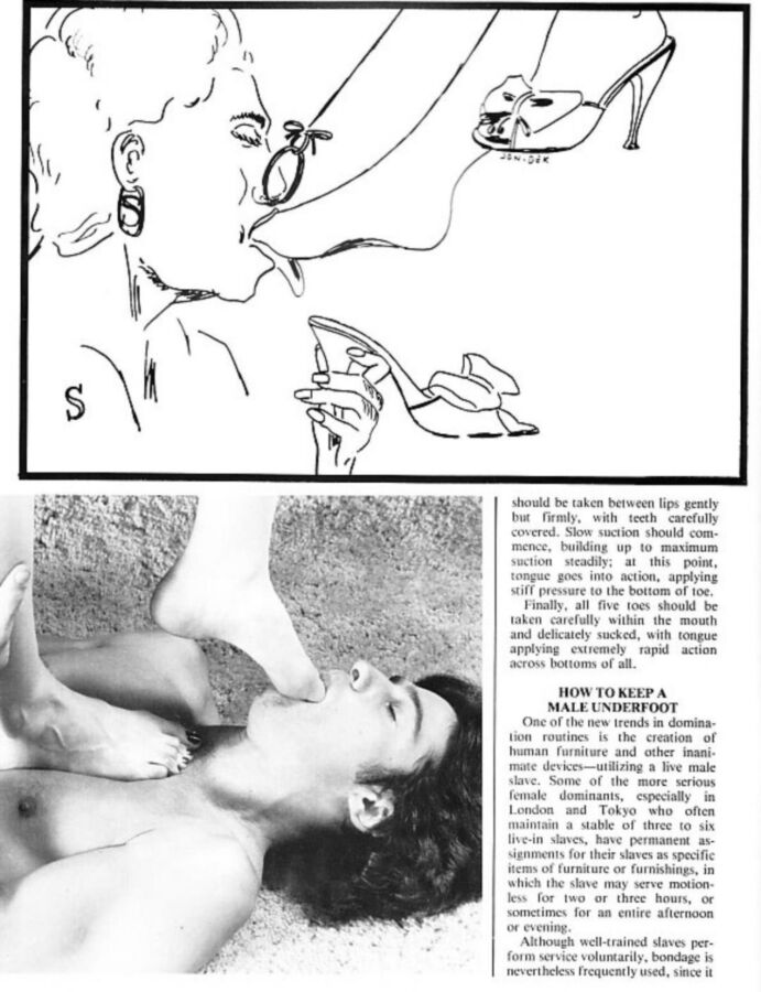 Free porn pics of Foot Worship vintage mag scans 8 of 37 pics