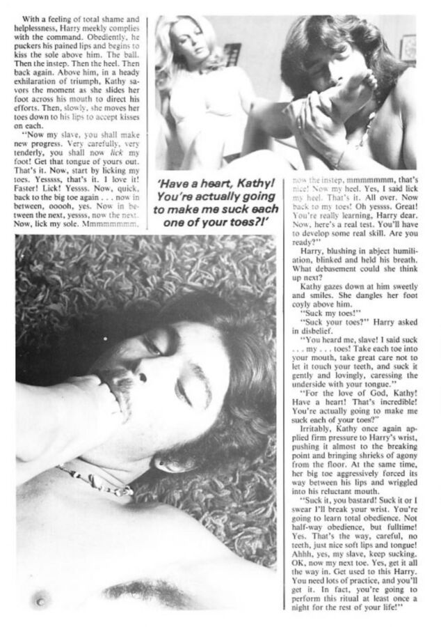 Free porn pics of Foot Worship vintage mag scans 16 of 37 pics