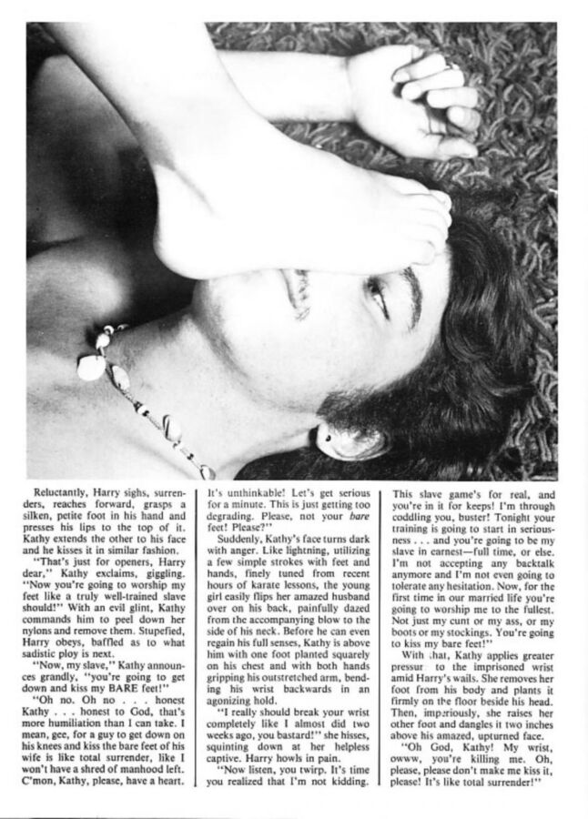 Free porn pics of Foot Worship vintage mag scans 14 of 37 pics