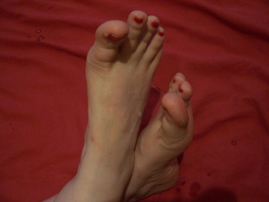 Free porn pics of Cum On Wifes Feet 4 of 10 pics