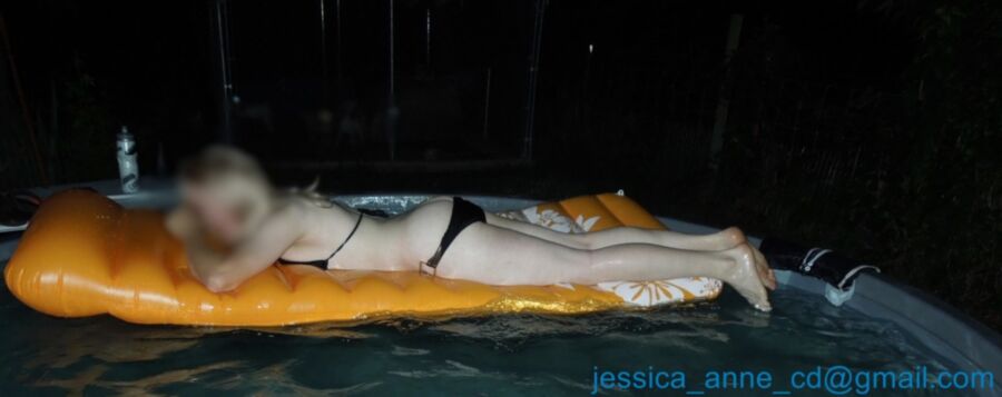 Free porn pics of Nightime dip in the pool 2 of 23 pics
