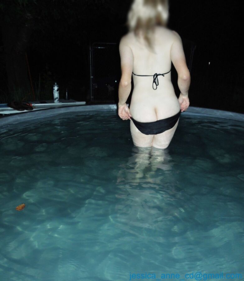 Free porn pics of Nightime dip in the pool 18 of 23 pics