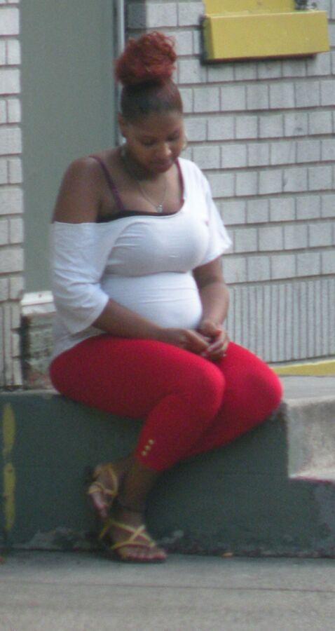 Free porn pics of Pregnant Chubby Ebony Black Girl NICE TIGHT OUTFIT  2 of 14 pics