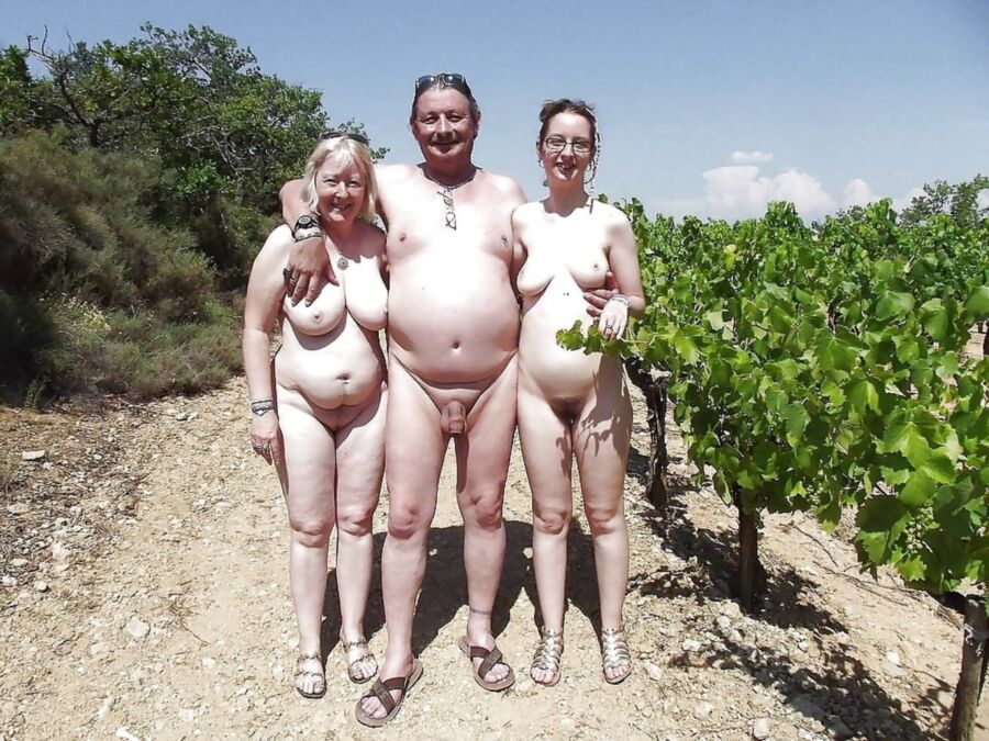 Free porn pics of Nudist family: mother, father and nerdy daughter 2 of 13 pics