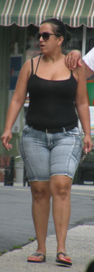 Free porn pics of Super Chubby Latina FAT LEGS Big Hips and TIGHT JEANS 3 of 6 pics