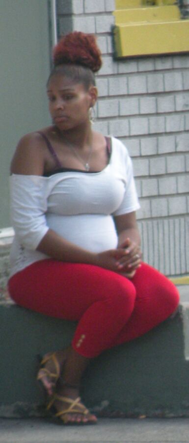 Free porn pics of Pregnant Chubby Ebony Black Girl NICE TIGHT OUTFIT  4 of 14 pics