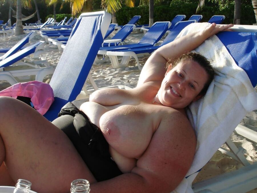 Free porn pics of  BBW Wife exposed on the beach 21 of 107 pics
