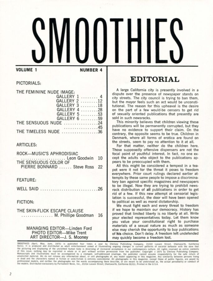 Free porn pics of Smoothies American Vintage Mag 2 of 63 pics