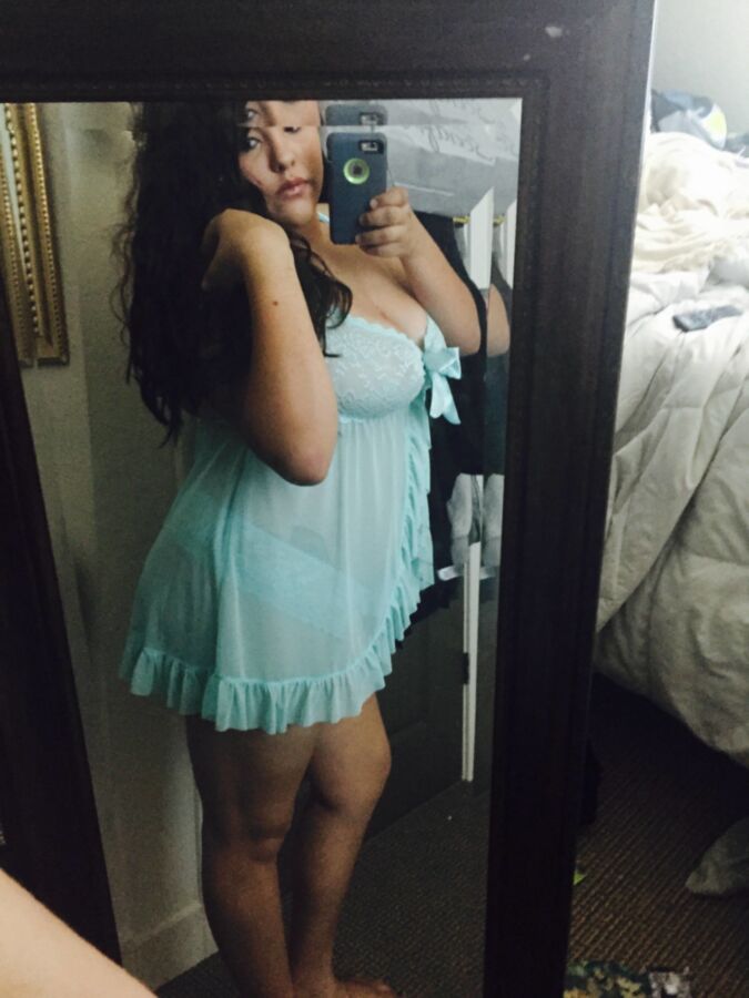 Free porn pics of Beautiful big titty latina taking selfies in bed 18 of 56 pics