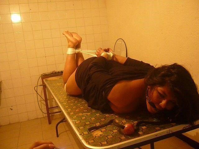 Free porn pics of Latina Amateur Bondage BDSM 9 of 16 pics
