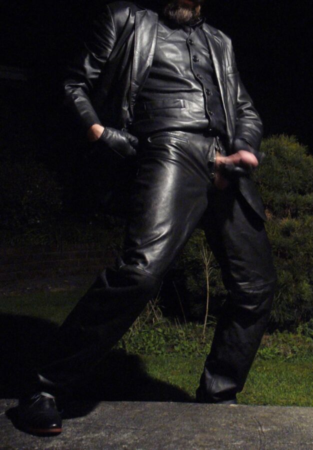 Free porn pics of Leather master out at night 21 of 22 pics