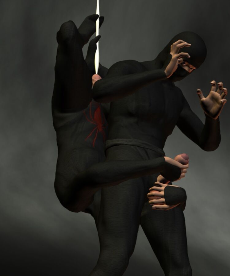 Free porn pics of The creeping Black Spider Ninja ! 6 of 14 pics