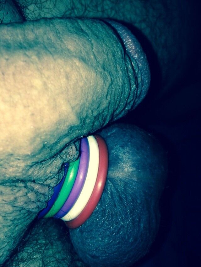 Free porn pics of ball stretching and cum-denial 1 of 3 pics