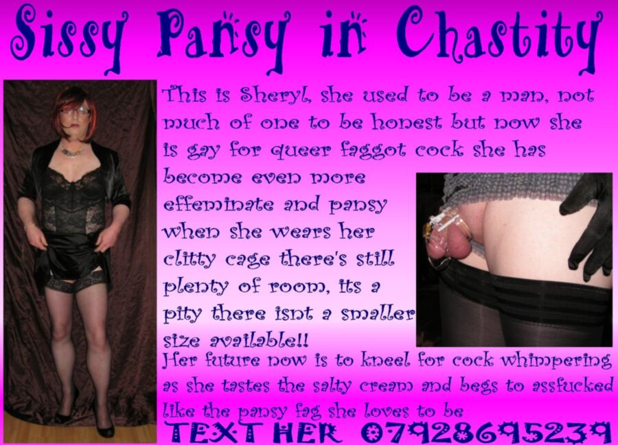 Free porn pics of Sissy Pansy Sheryls More Humiliating Pics!! 5 of 11 pics
