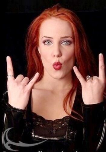 Free porn pics of Gorgeous metal singer whore Simone Simons from Epica 23 of 73 pics