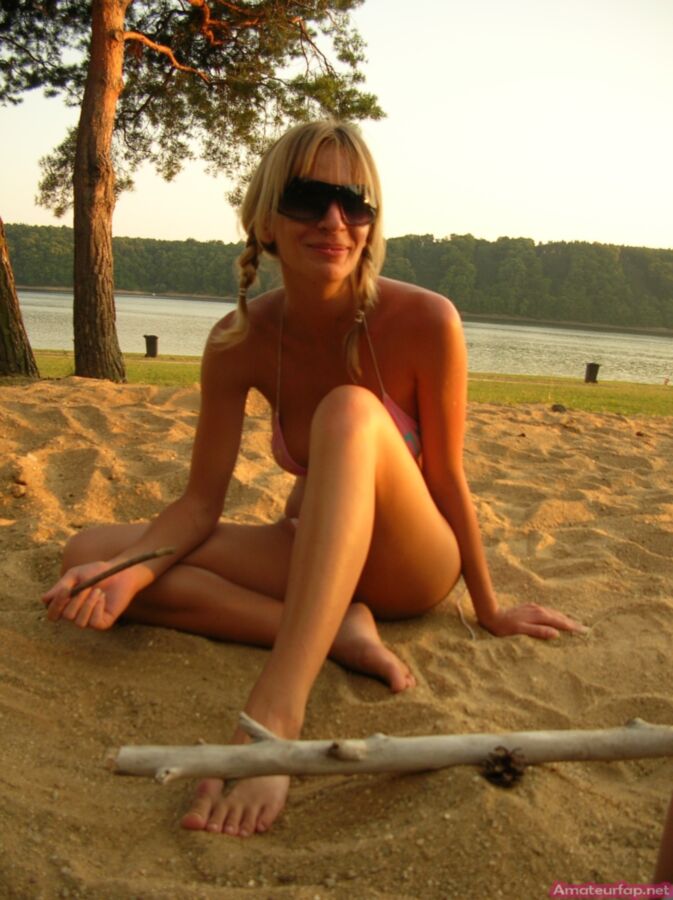 Free porn pics of Hot Blonde Mom Enjoying The Sunset 17 of 30 pics