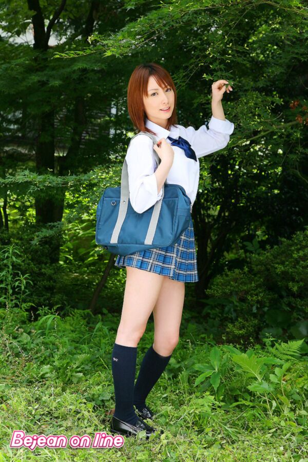 Free porn pics of Yui Arisawa shows off her school gear 7 of 40 pics