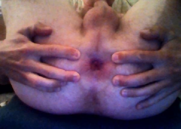 Free porn pics of Showing my shaved balls and anal on webcam chaturbate by request 6 of 10 pics