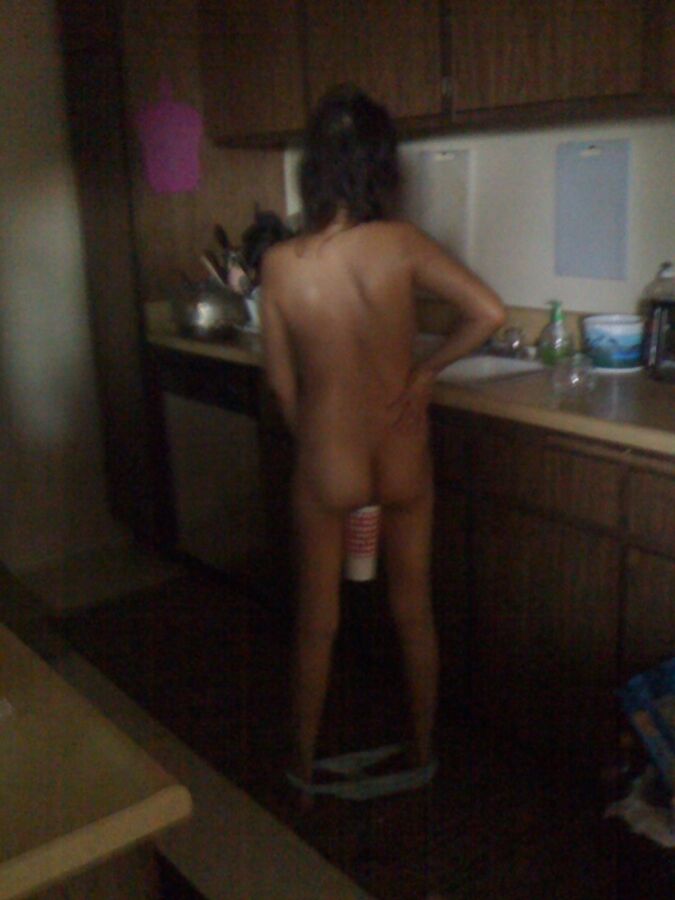 Free porn pics of Caught mature asian pissing in the kitchen 2 of 4 pics
