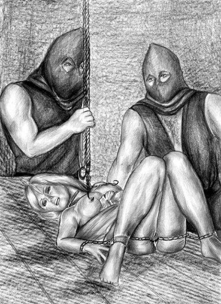 Free porn pics of BDSM dungeon slave sketches. 4 of 5 pics