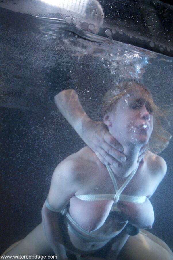 Free porn pics of Busty blonde in water bondage 22 of 25 pics