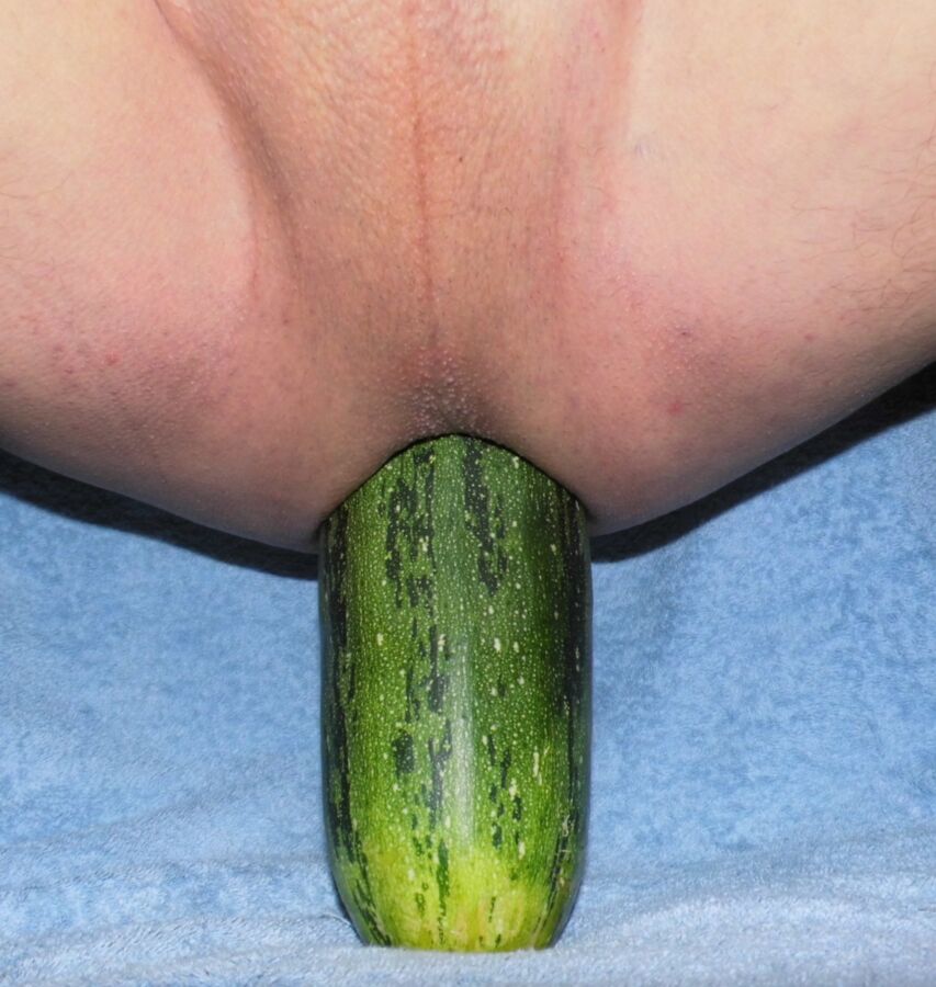 Free porn pics of Large zucchini in my ass (deep penetration) !!! 14 of 40 pics