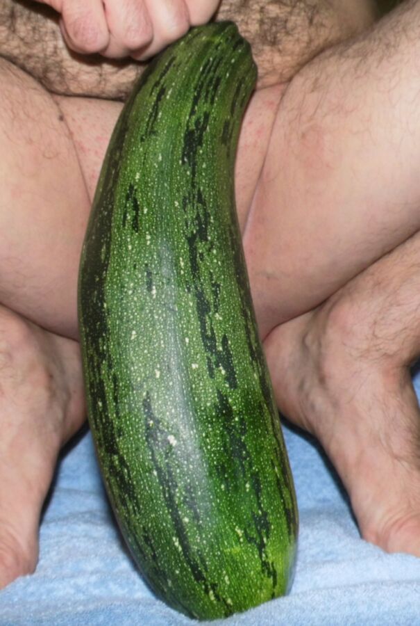 Free porn pics of Large zucchini in my ass (deep penetration) !!! 6 of 40 pics