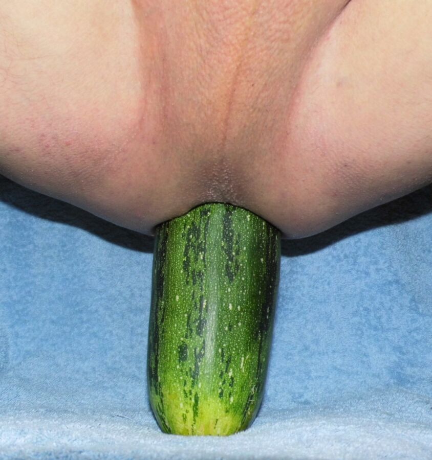 Free porn pics of Large zucchini in my ass (deep penetration) !!! 18 of 40 pics