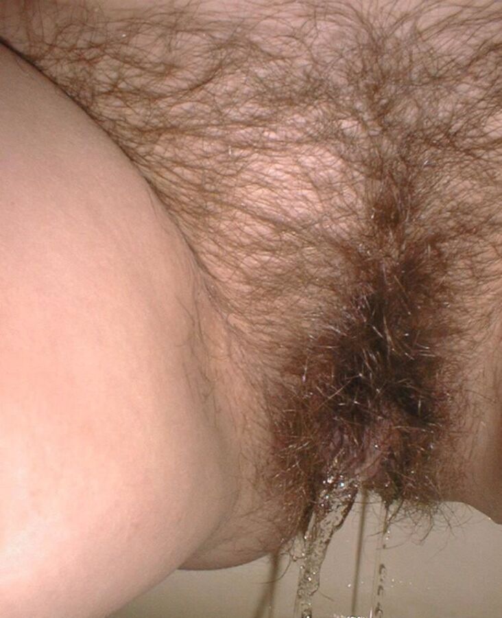 Free porn pics of Hairy amateur pees and takes it up the ass 16 of 25 pics