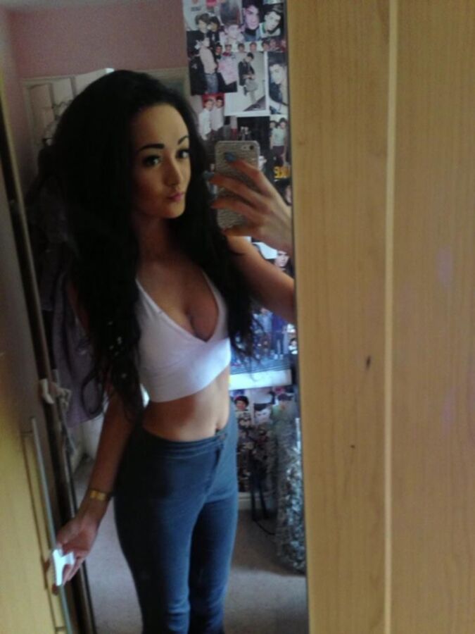 Free porn pics of super sexy show off skinny chav 15 of 45 pics