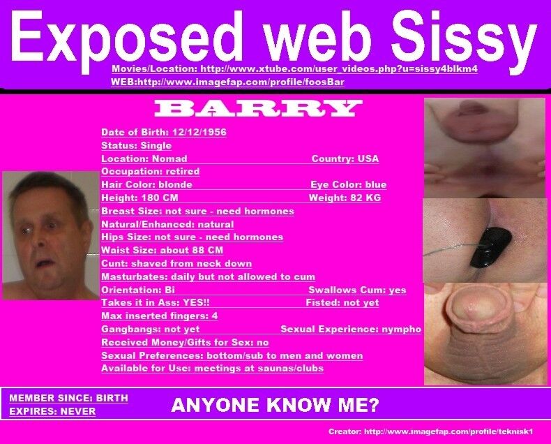 Free porn pics of Barry sissy badges 11 of 25 pics