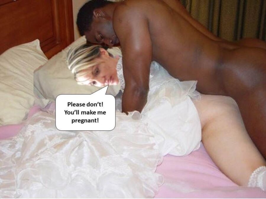 Free porn pics of White Bride Gina Forced To Have Interracial Sex On Her Wedding D 8 of 22 pics