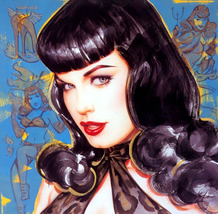 Free porn pics of Bettie Page Art 21 of 87 pics