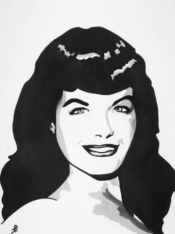 Free porn pics of Bettie Page Art 2 of 87 pics