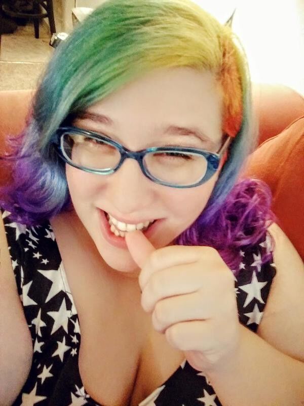 Free porn pics of Rainbow-haired camgirl 11 of 40 pics