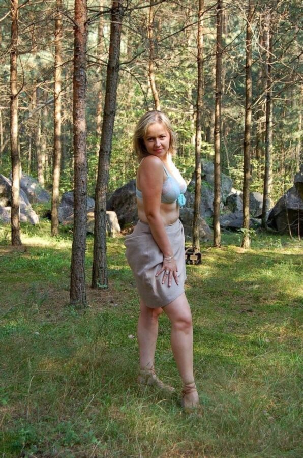 Free porn pics of Chubby Mature Strips in the Woods 15 of 64 pics