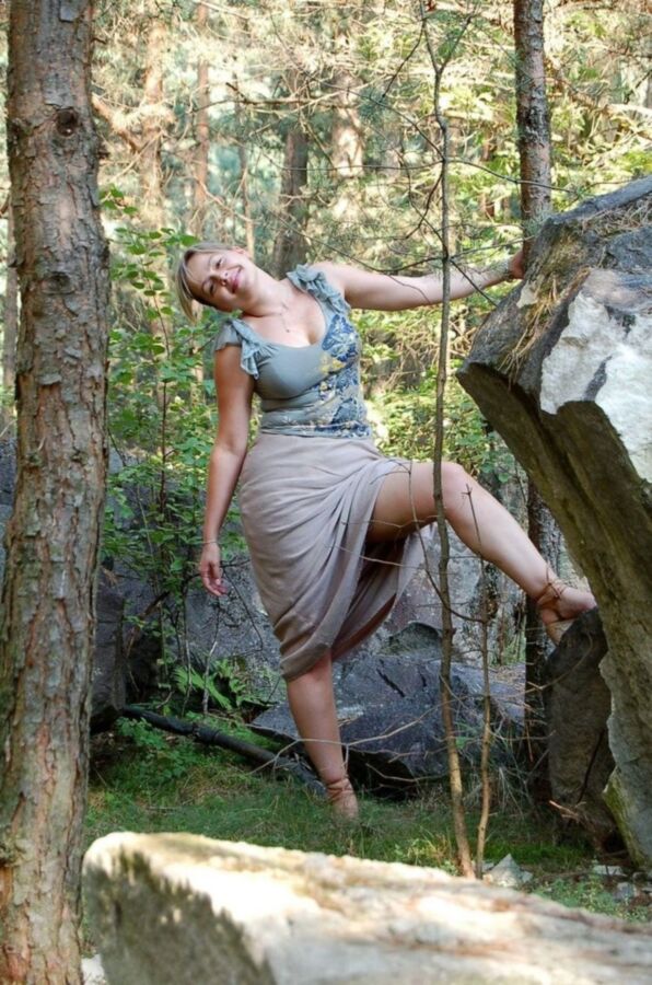 Free porn pics of Chubby Mature Strips in the Woods 9 of 64 pics.