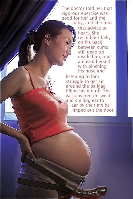 Captions of dominant pregnant asian women.