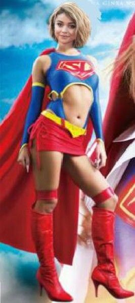 Free porn pics of Sarah Hyland As Superheroine SuperLady 3 of 6 pics