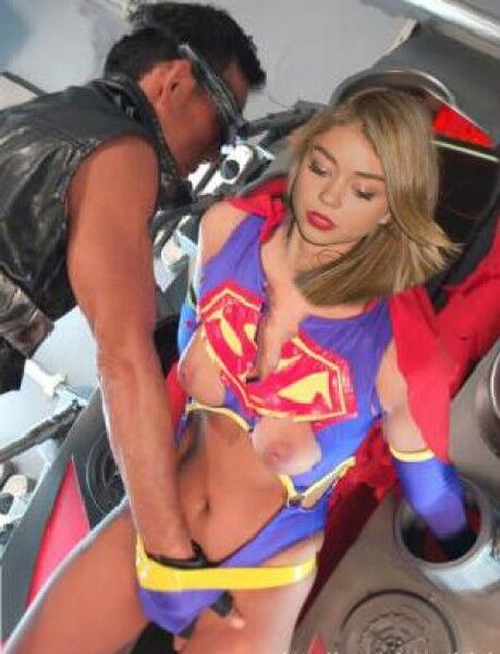 Free porn pics of Sarah Hyland As Superheroine SuperLady 6 of 6 pics
