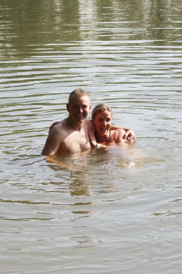 Free porn pics of Eine blonde Euter-Sau hat Spass im Wasser 17 of 17 pics