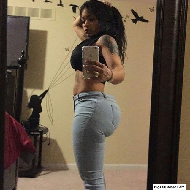 Free porn pics of Big Booty Phatty In Tight Jeans 9 of 15 pics