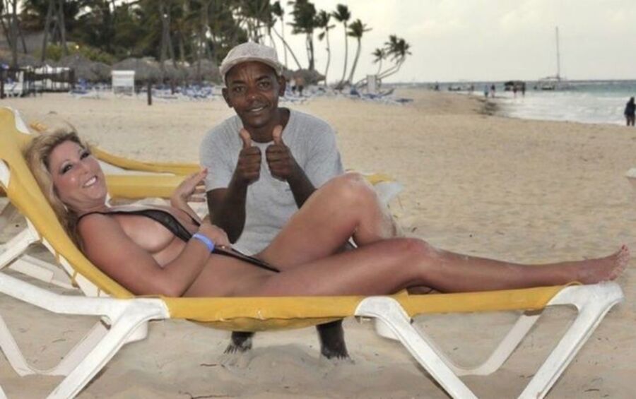 Bikini outdoor bbc housewife