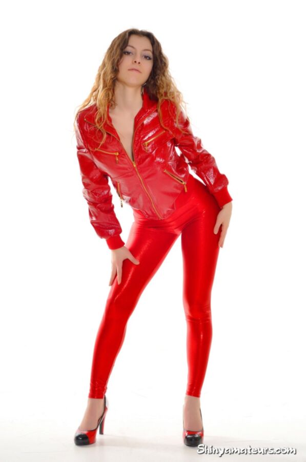 Free porn pics of Posing in Red Spandex 11 of 65 pics